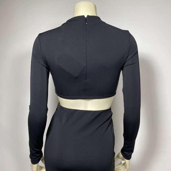 GAP x CULT GAIA Black Jersey Cut-out Maxi Dress - Picture 8 of 9